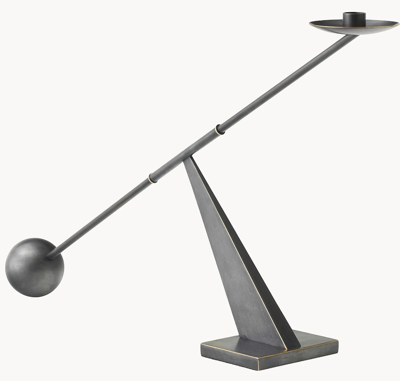 Dizajnový kovový svietnik Interconnect