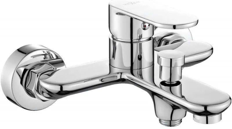 Mexen Milo, nástenná vaňová batéria, chrómová, 71330-00