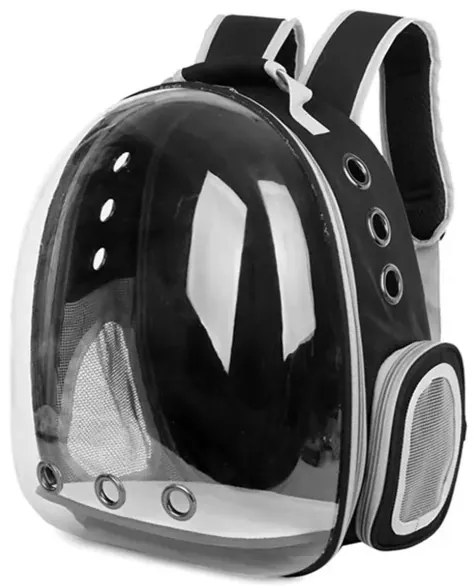 Purlov Prepravná taška batoh na prepravu mačky aj psíka čierny