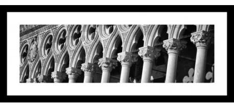 B&W rámovaný obraz 25x60