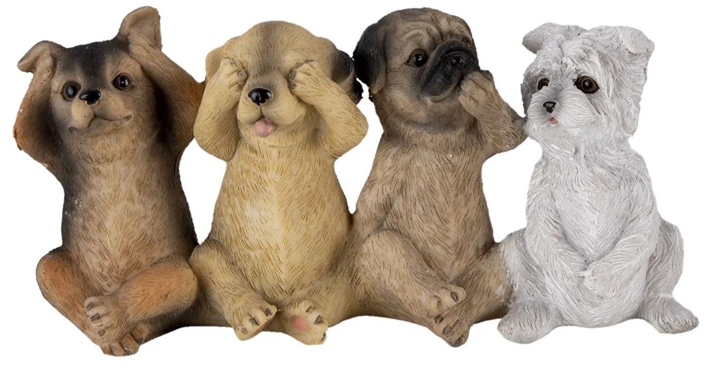 Dekoratívne sošky psíkov - 19 * 6 * 9 cm