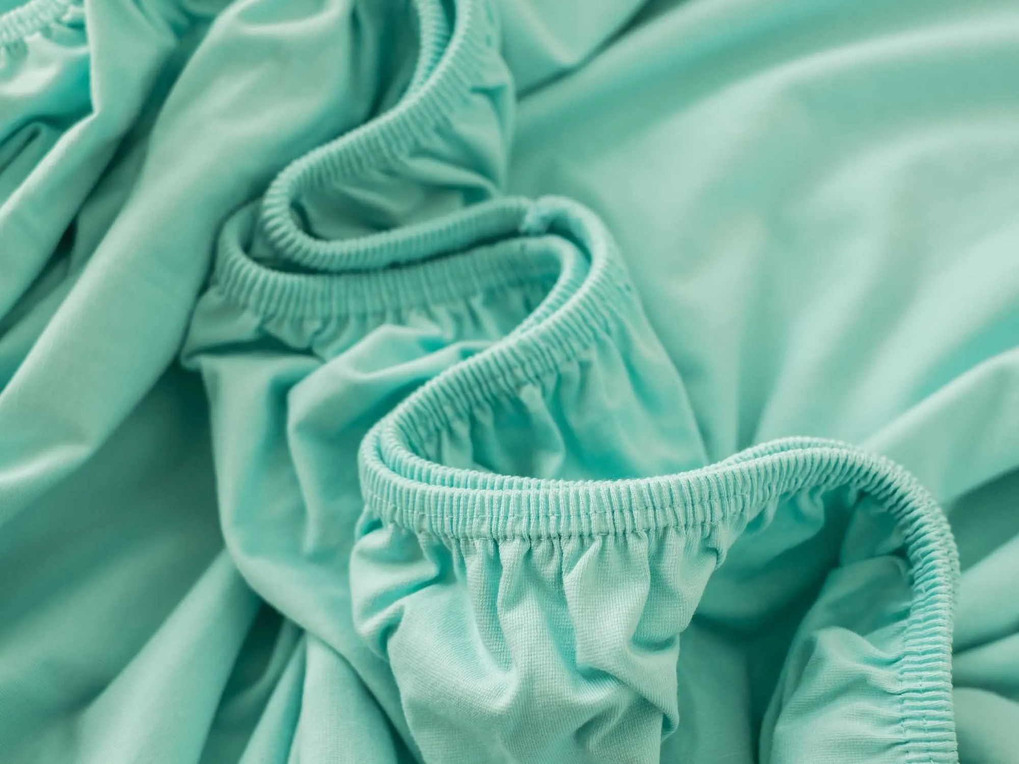 Jersey plachta s elastanom Deluxe 200 × 200 cm – mentolová