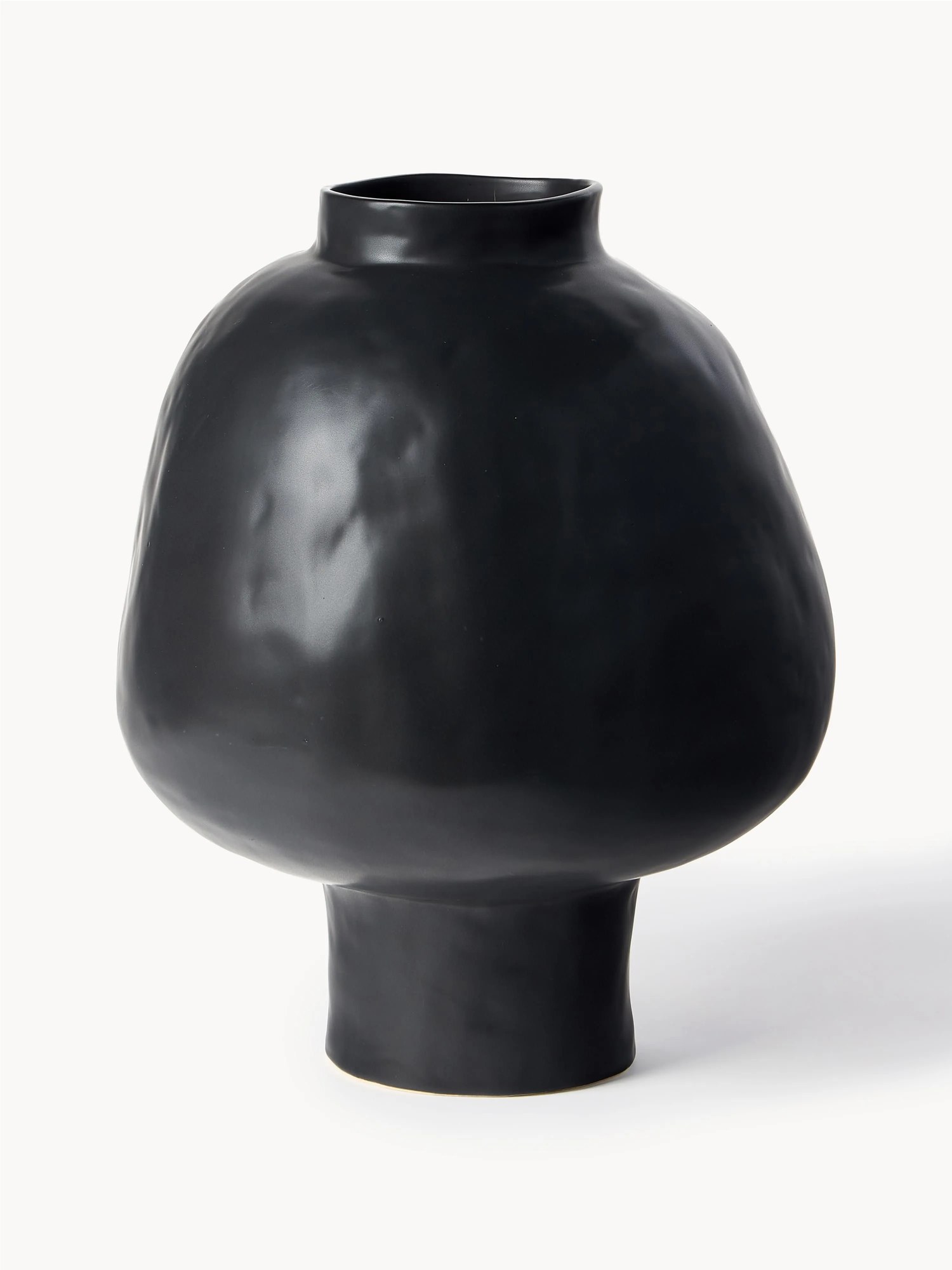 Ručne vyrobená váza z kameniny Saki, V 40 cm