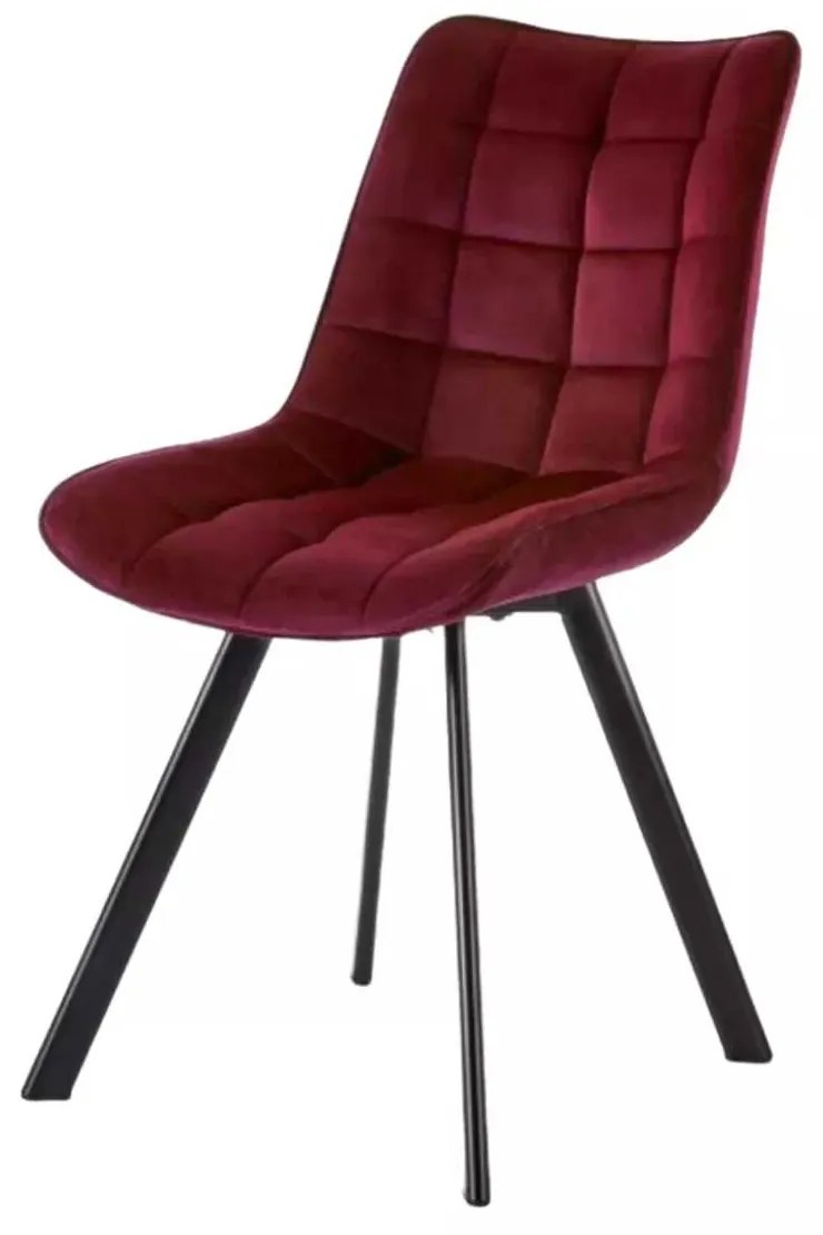LuxuryForm DESIGN Stolička ORLEN VELUR - vínová