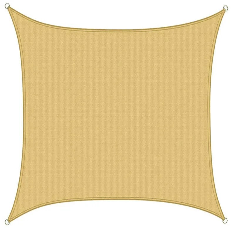 Tieniaca plachta, štvorcová, polyetylén, béžová