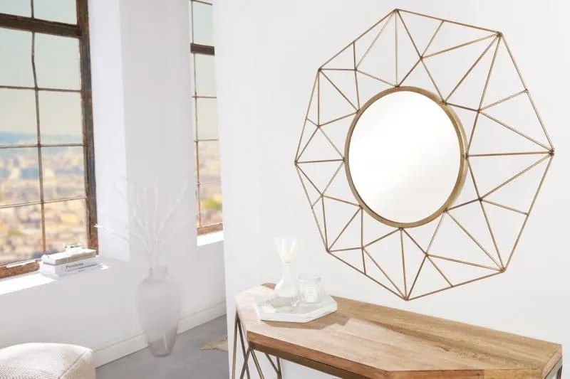 Zrkadlo Diamond 80cm mosadz