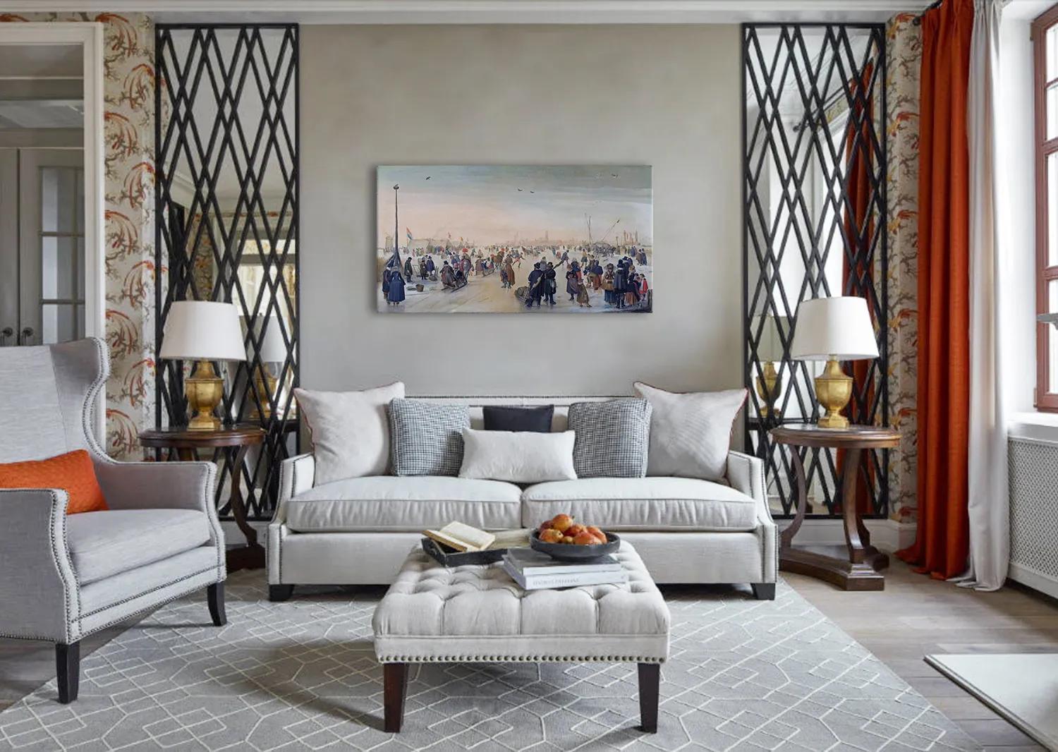 Obraz na plátne Hendrick Avercamp - Zábava na ľade v meste | rôzne rozmery