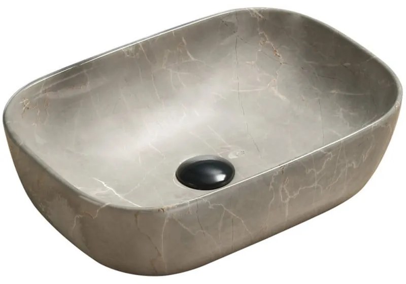 Mexen Rita umývadlo, 45 x 32 cm, imitácia kameňa-béžová, 21084597