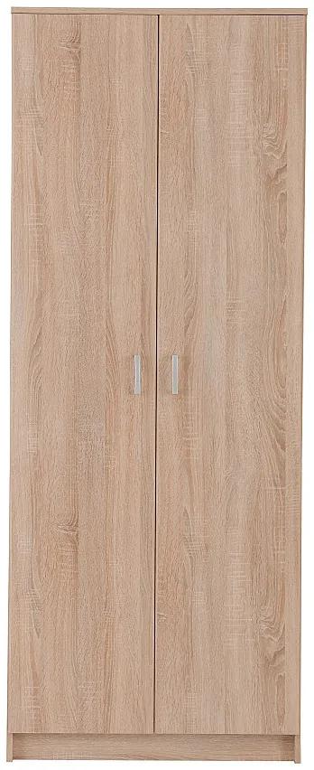 Dvojdverová šatníková skriňa Nerea - dub sonoma