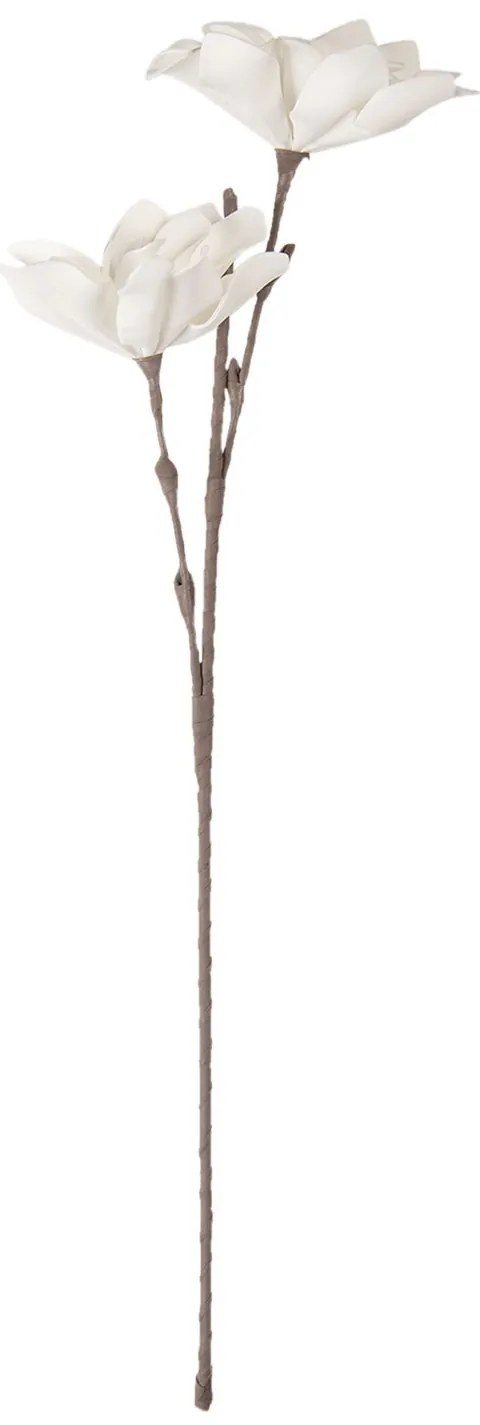 Biela dekoračné kvetina - 77 cm