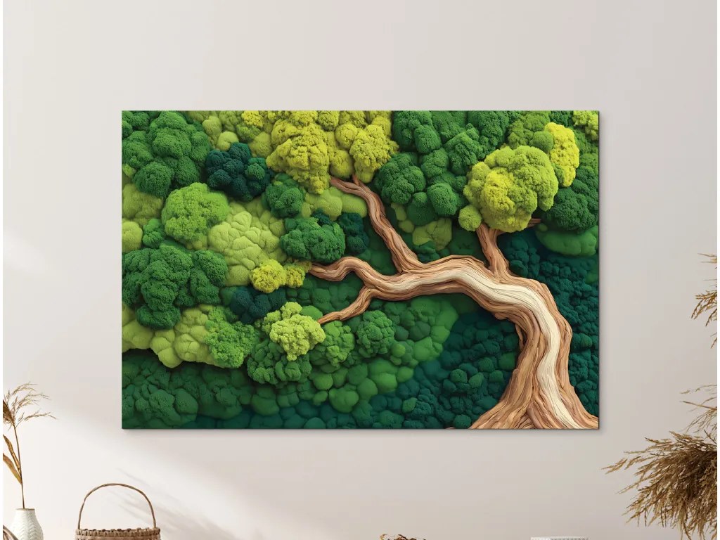 drevko | Machový obraz Opora (UV tlač) 45 x 675 cm