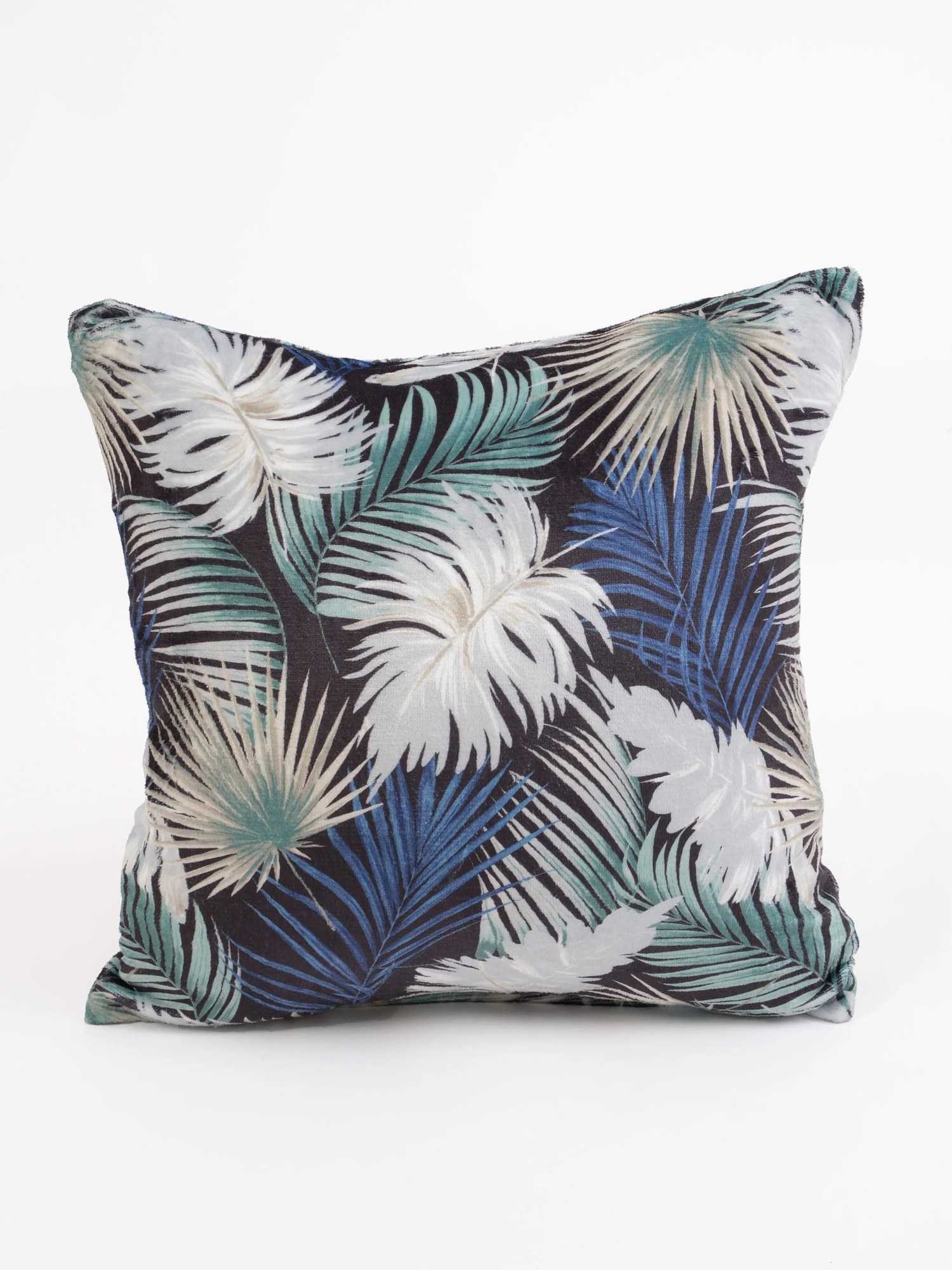 Obliečka na vankúš mikroplyš Digital 40 × 40 cm - Taisa zeleno/modrá