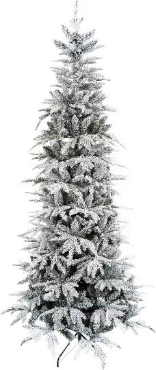 Umelý vianočný stromček 3D Jedľa Biela Štíhla 180cm