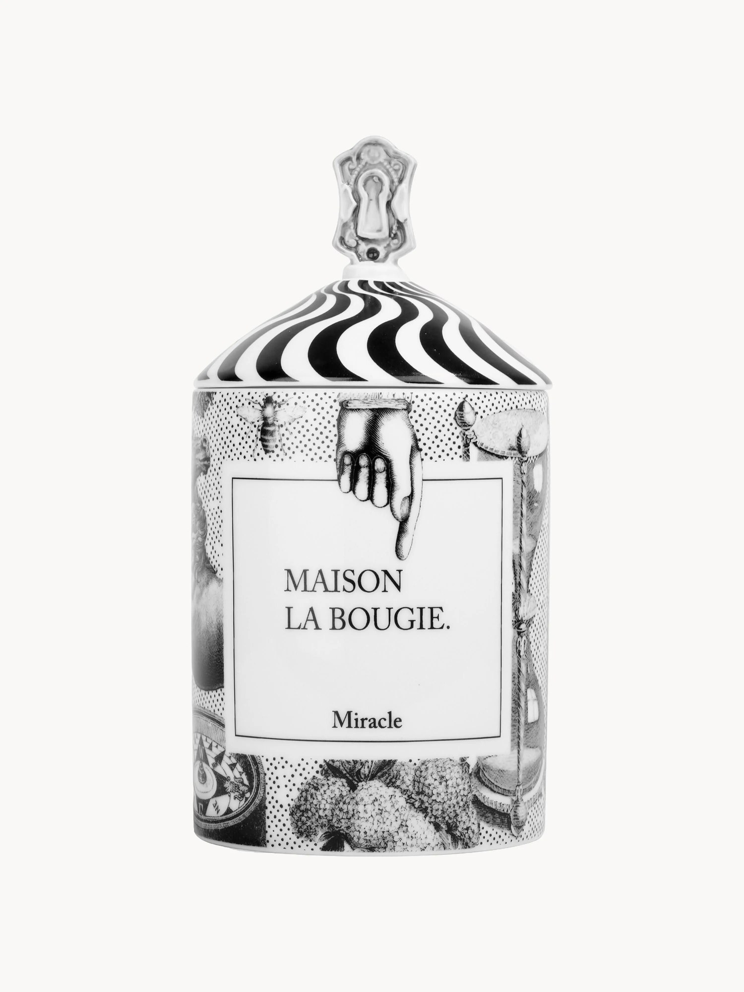 Ručne vyrobená vonná sviečka Miracle (ambra, ruža a pačuli)