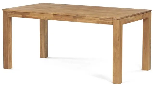 Autronic BONTEC Jedálenský stôl 160x90cm, masív, dub, DS-H160 DUB Farba: Prírodné
