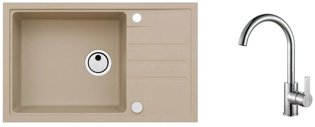 SET ALVEUS INTERMEZZO 130/55+BATERIE TONIA Chrom