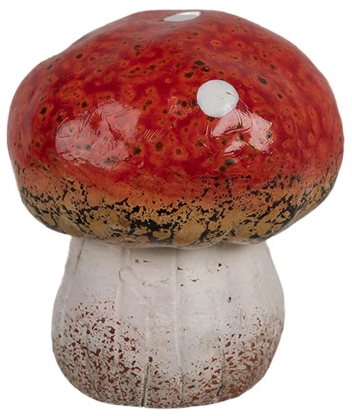 Keramická dekorace houba Muchomůrka - Ø 5 * 5 cm