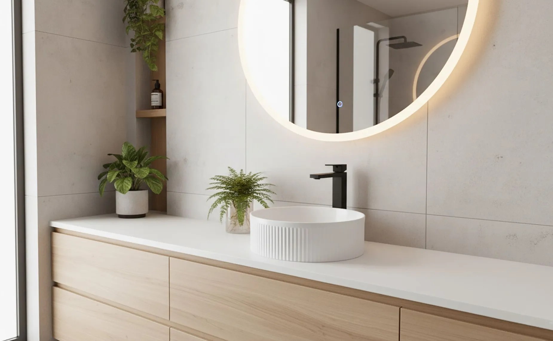 Rea Selina, umývadlo na dosku 355x355x110 mm, biela, REA-U6945