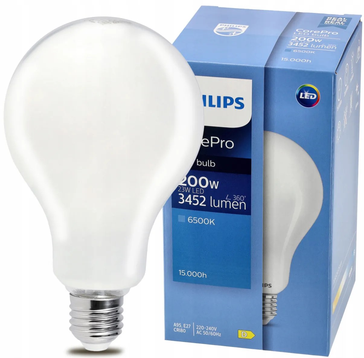 LED žiarovka Philips E27 - 23W - 3452lm - 6500k Corepro Premium