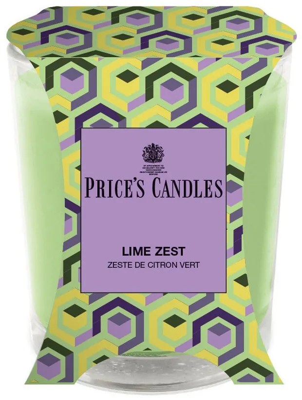 Price´s Price's vonná svíčka ve skle Lime Zest - hoření 45h