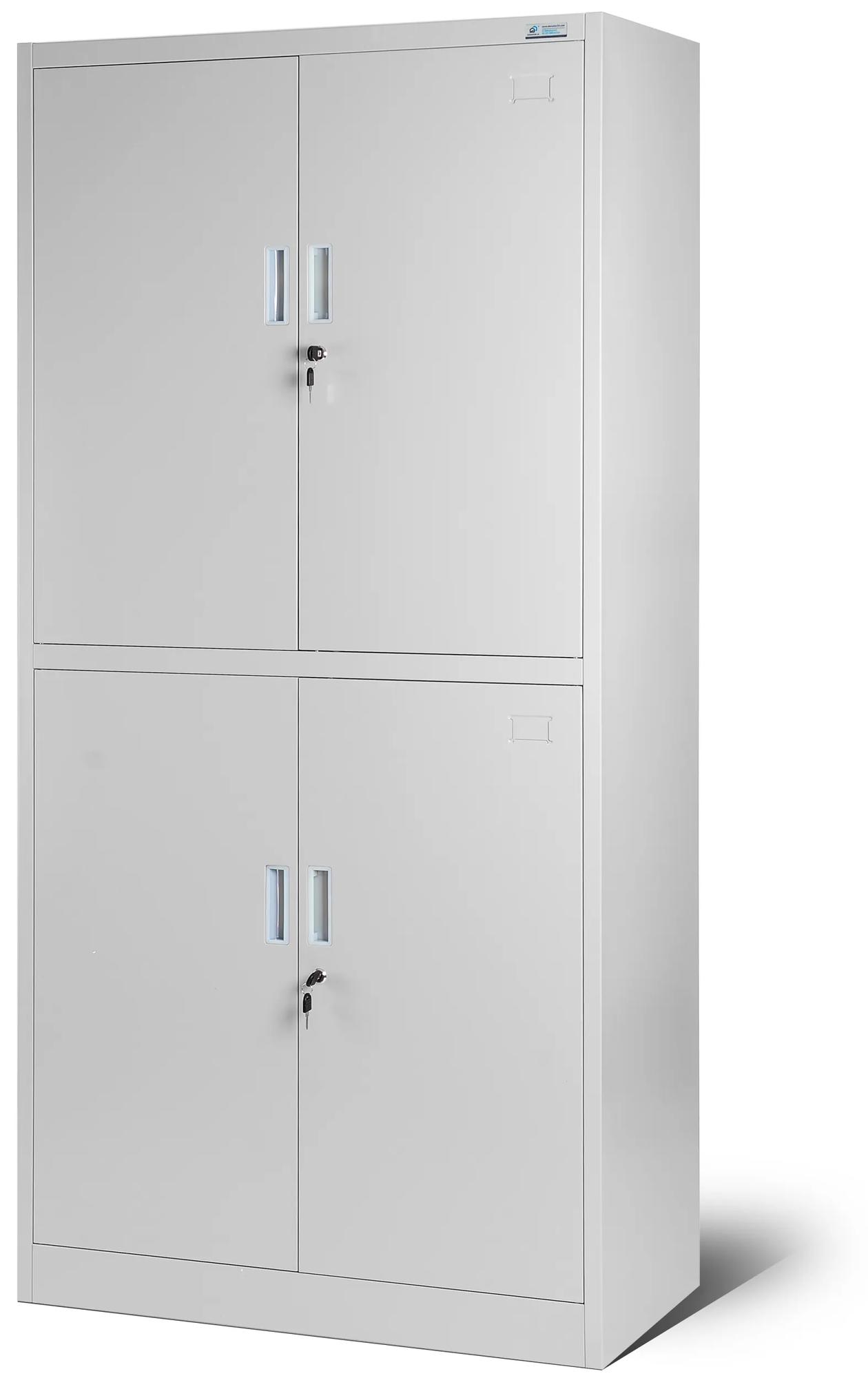 Kovová spisová skriňa MAGDA, 900 x 1850 x 400 mm, šedá