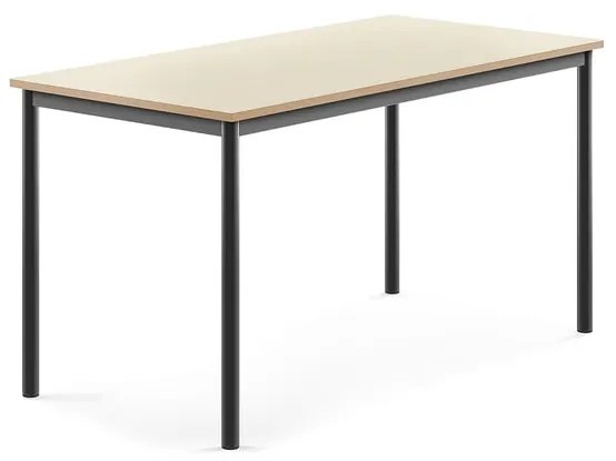 Stôl SONITUS, 1400x700x720 mm, HPL - breza, antracit