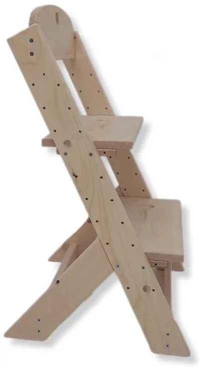 Detská rastúca stolička drevená