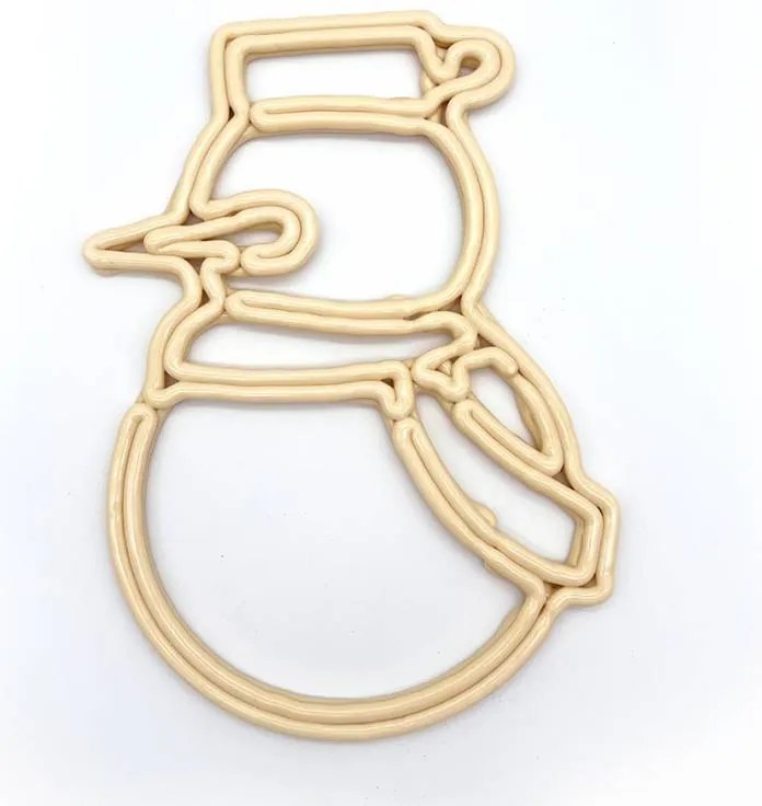 DECOLED Vánoční sněhulák, 30 cm, bílá