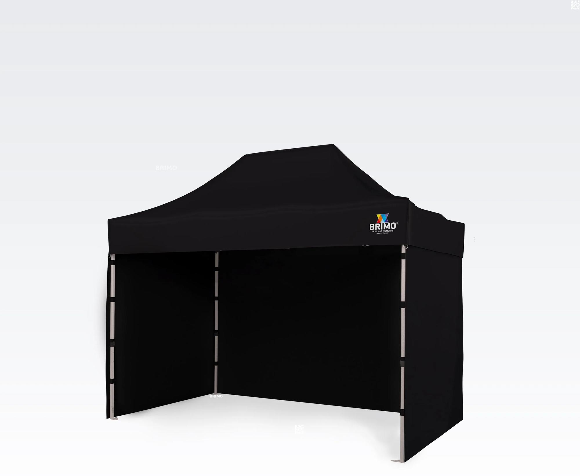 BRIMO Párty stan 2x3m - s 3 stenami - Čierna 8