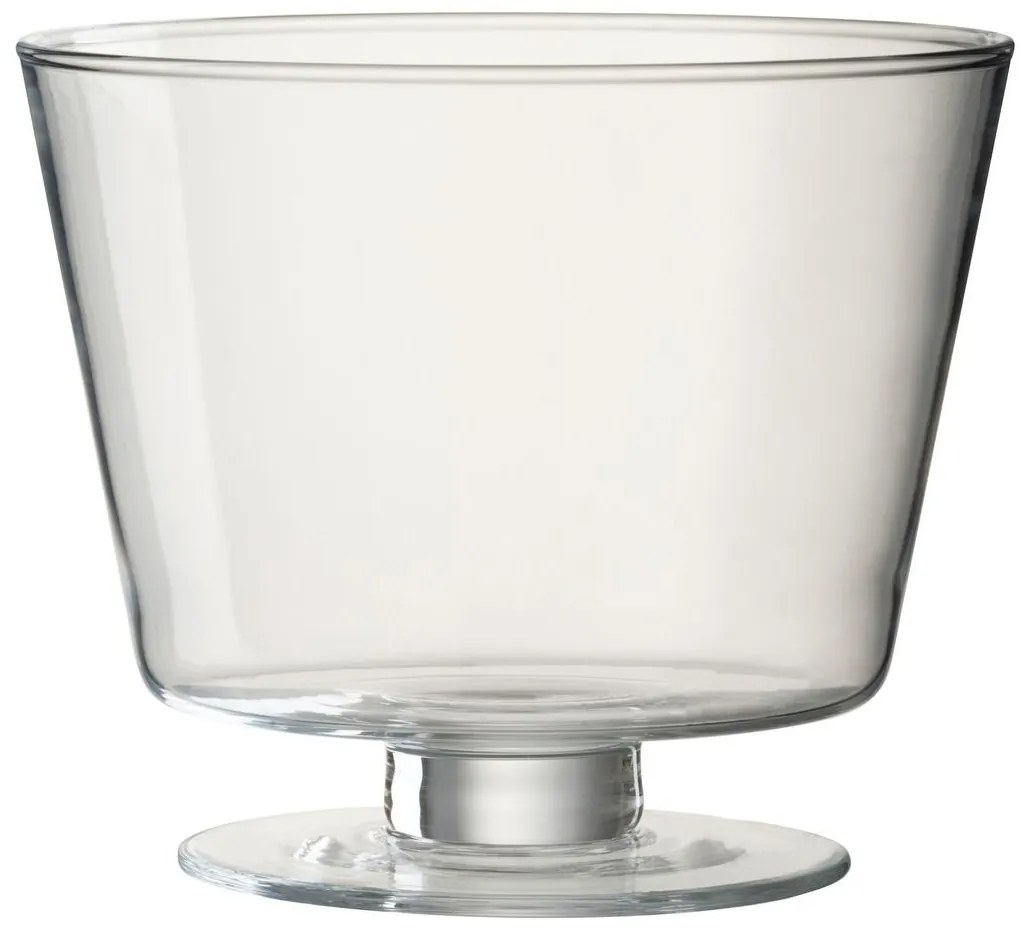 Transparentná sklenená váza na nožičke Olivia - Ø 19 * 16 cm