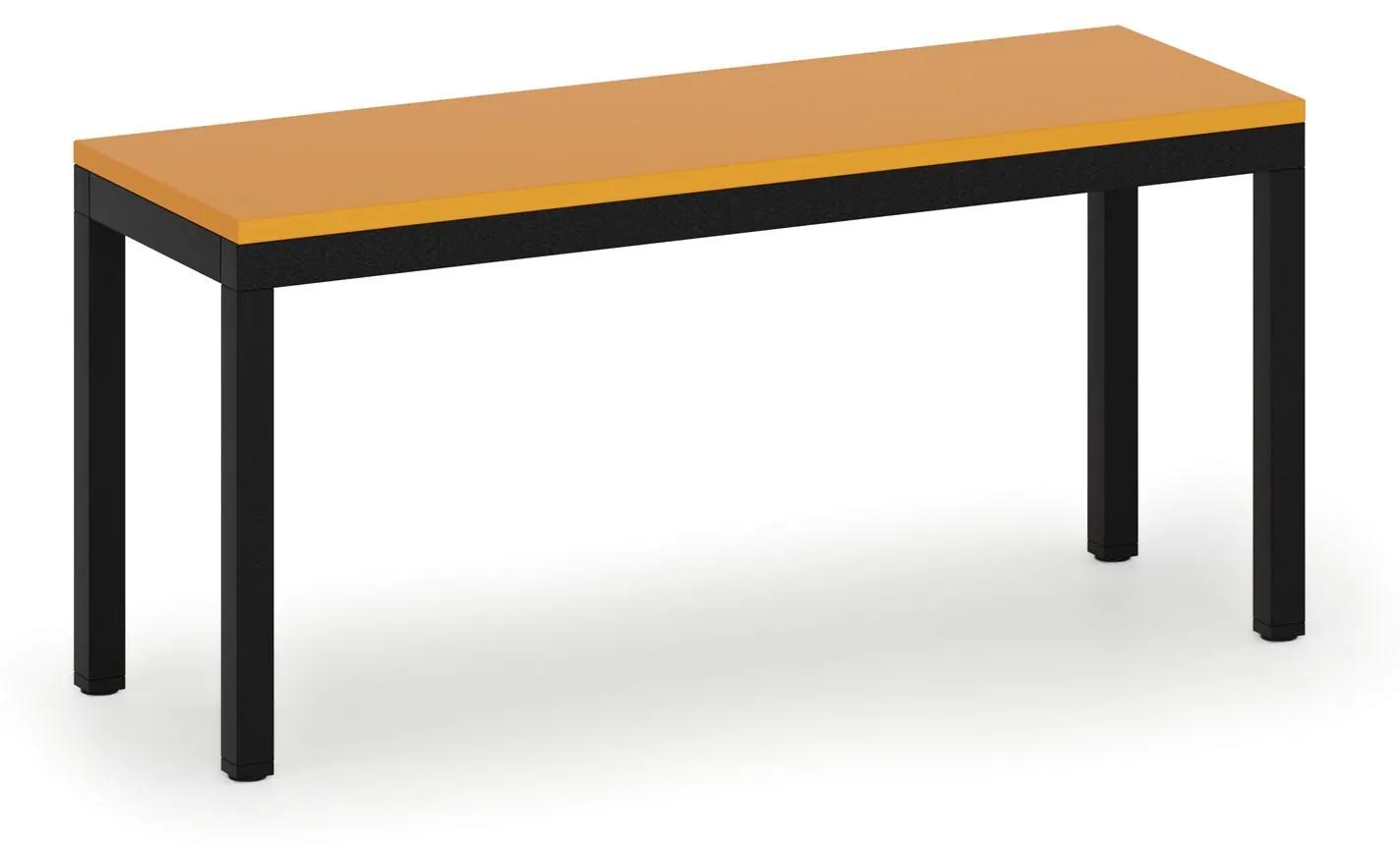 Šatníková lavica, sedák - lamino, dĺžka 900 mm, oranžová