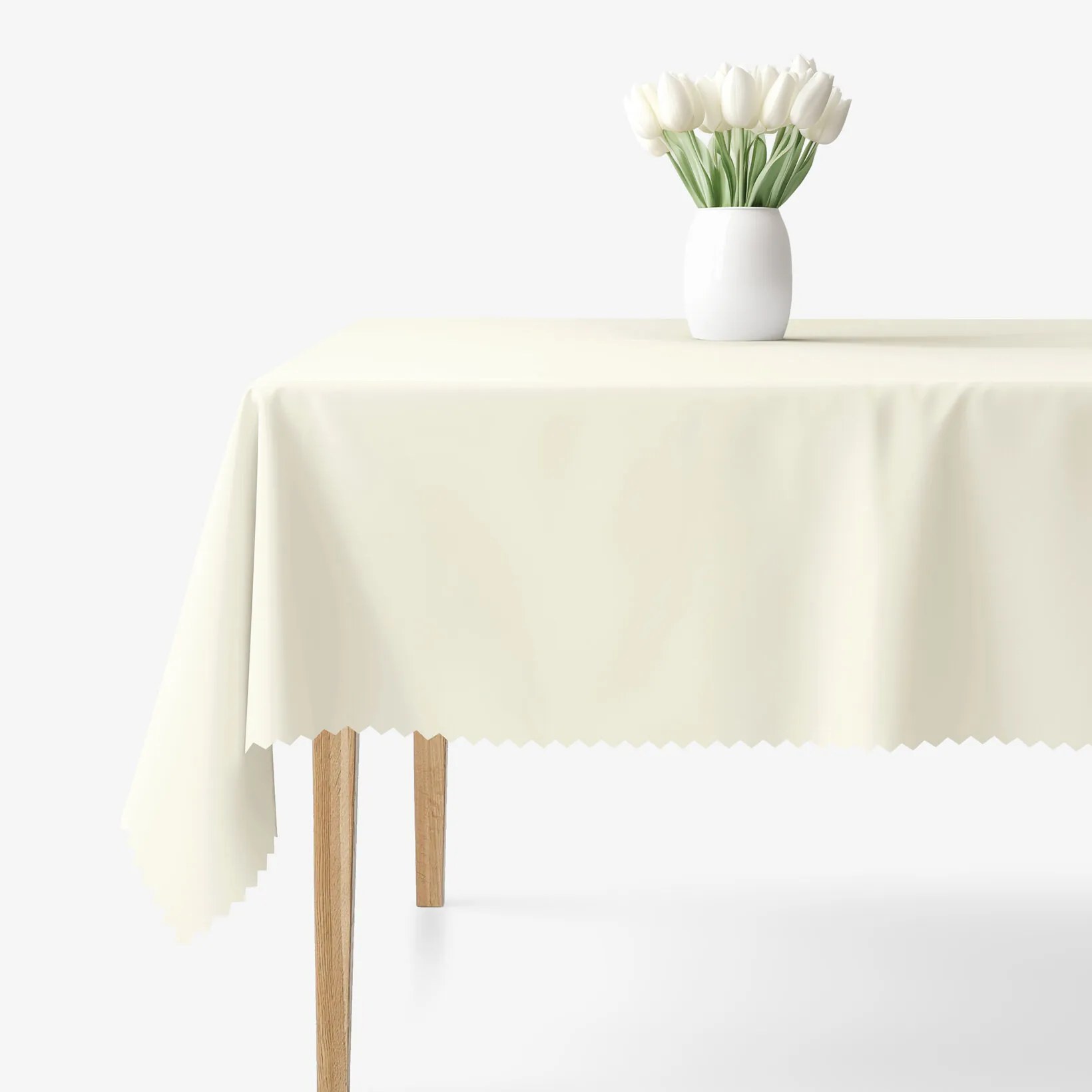 Goldea hranatý teflónový obrus - smotanový 80 x 80 cm