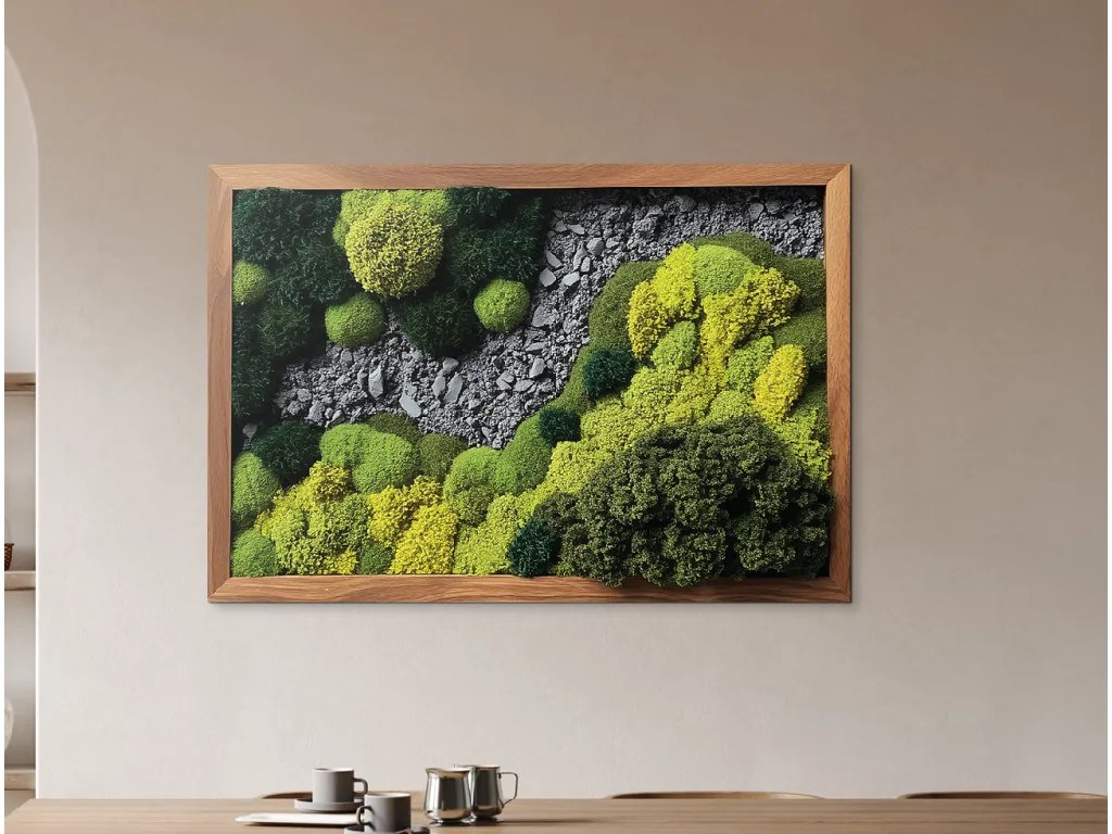 drevko | Tlačený machový obraz Skalisko 34 x 50 cm