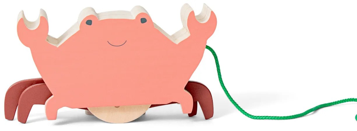 Ťahacia hračka - veselý krab