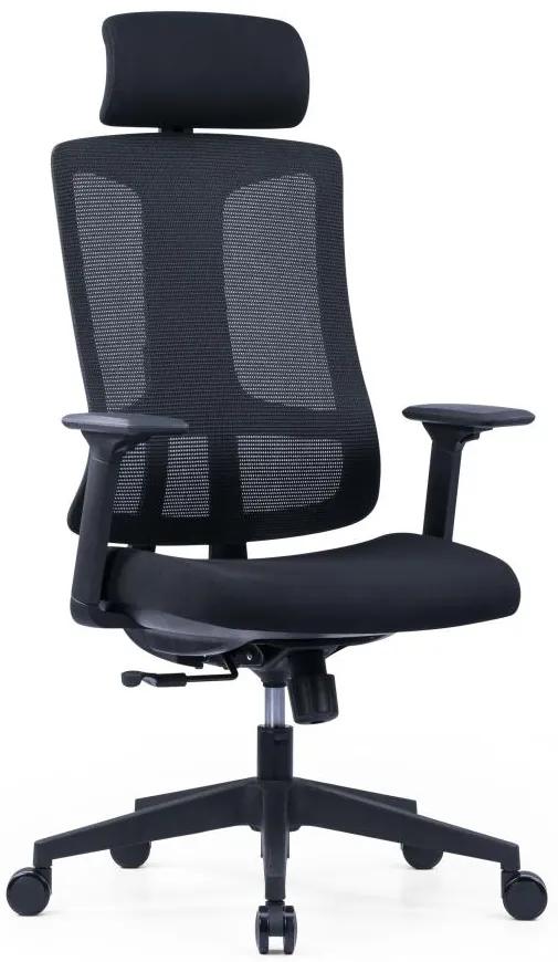 OFFICE MORE Kancelárska stolička SLIDE čierna