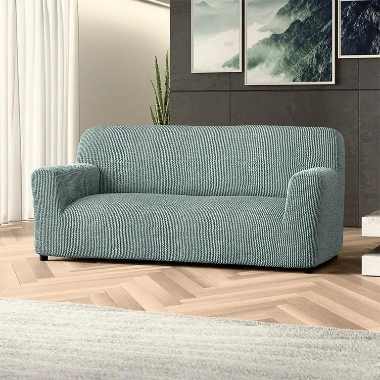 Bielastické poťahy COSTINA mätová trojkreslo (š. 170 - 220 cm)