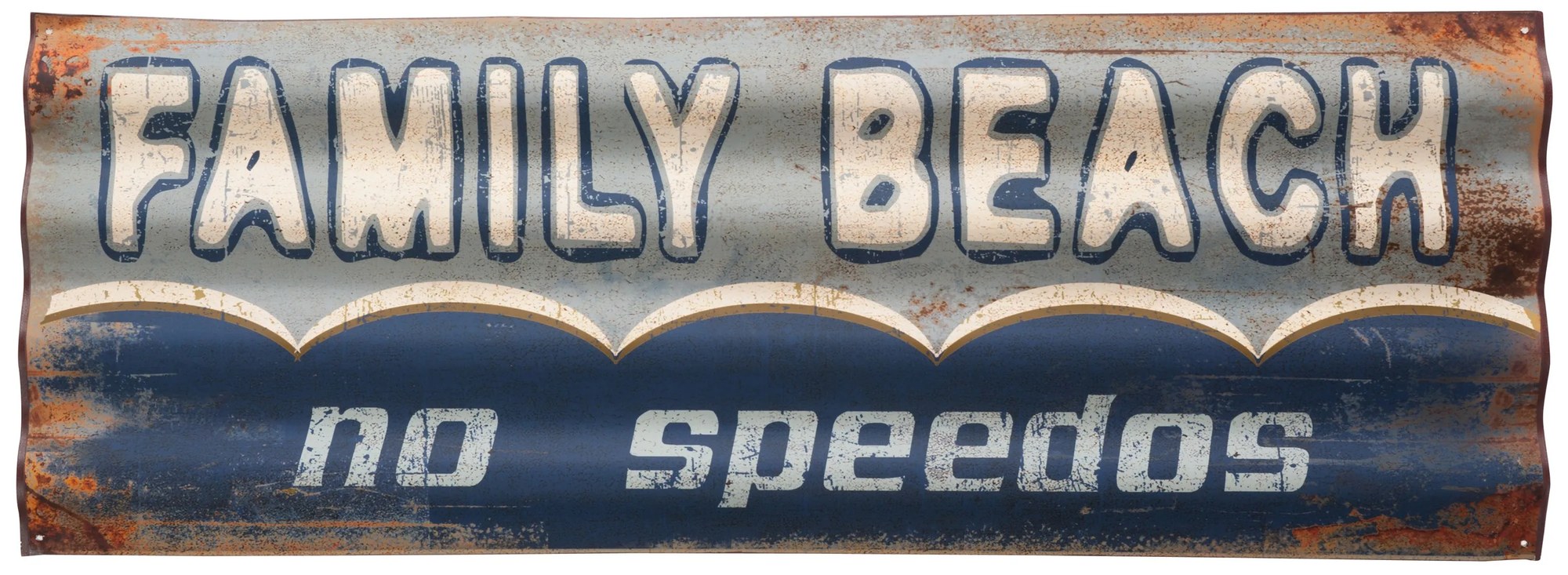 Kovová ceduľa Family Beach - 111,5 * 2,5 * 40 cm Kovová ceduľa Family Beach - 111,5 * 2,5 * 40 cm