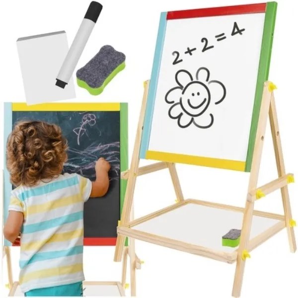 Obojstranná drevená tabuľa na kreslenie 23546