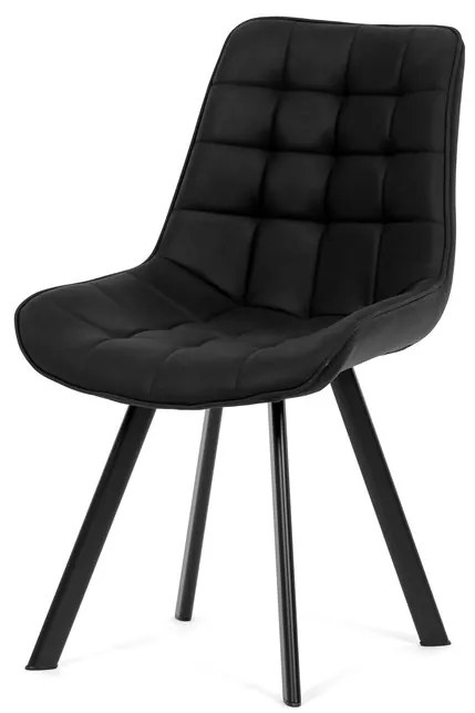 Autronic BONTEC Jedálenská stolička, čierna, látka vintage, HC-V3066 BK3 Farba: Čierna