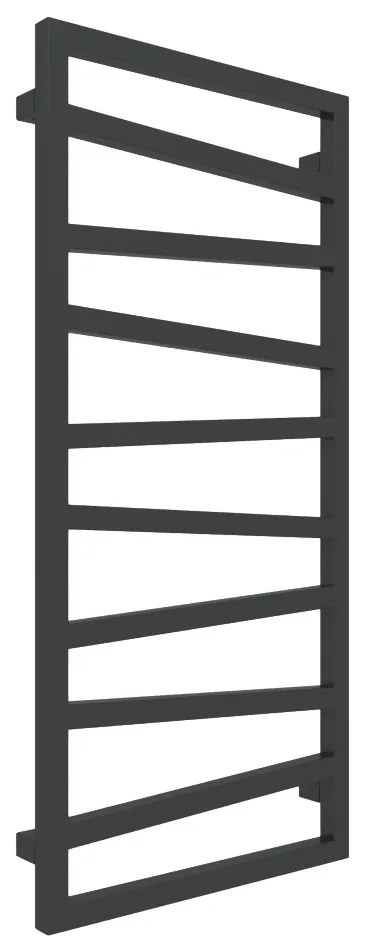 Terma24 Zigzag 1310x500 vodný/elektrický radiátor RAL 9005 MATT pololesk SX
