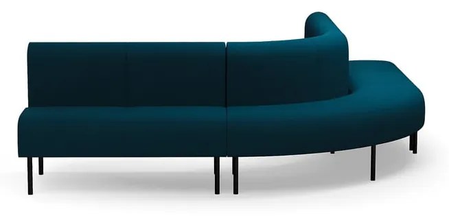 Pohovka VARIETY, 90° vonkajší oblúk, látka Blues CSII, petrolejová