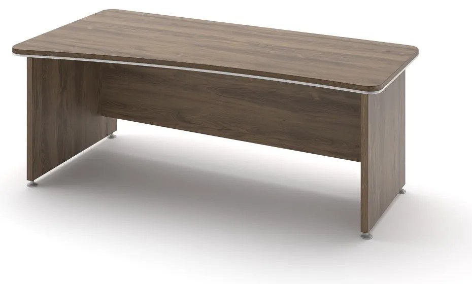 Ergonomický stôl TopOffice 200 x 100 cm, ľavý, dub charleston