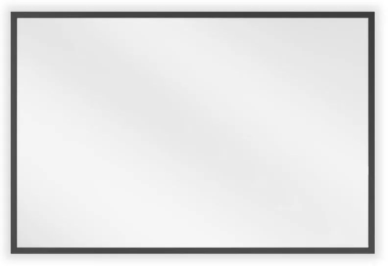 Mexen Loft, obdĺžnikové kúpeľňové zrkadlo 60 x 40 cm, farba rámu čierna matná, 9852-060-040-000-70