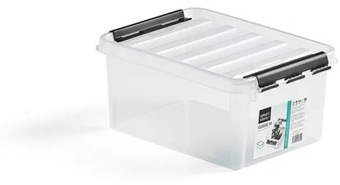 Plastový box s vekom LEE, 8 L, 10 ks, 340x250x160 mm, priehľadný