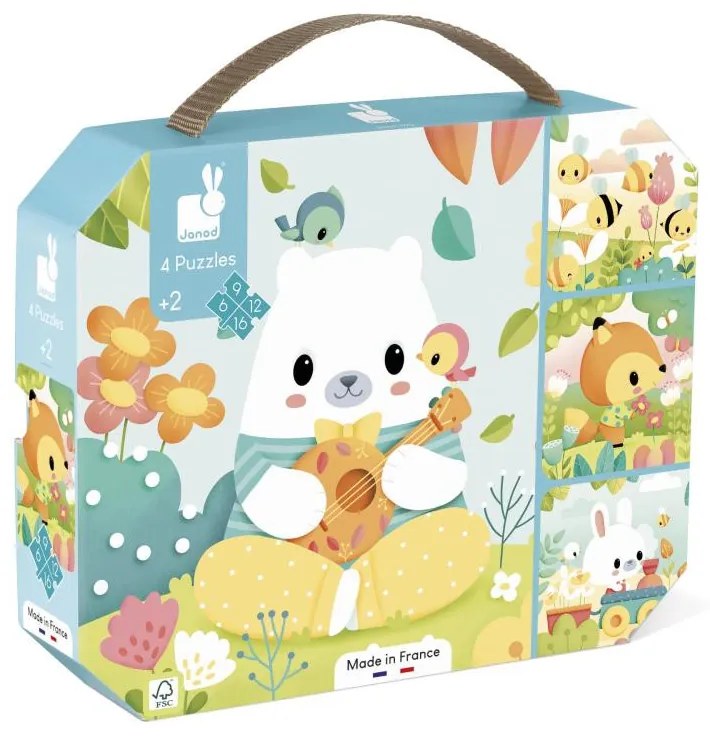 Rastúce puzzle 4v1 – Zvieratká