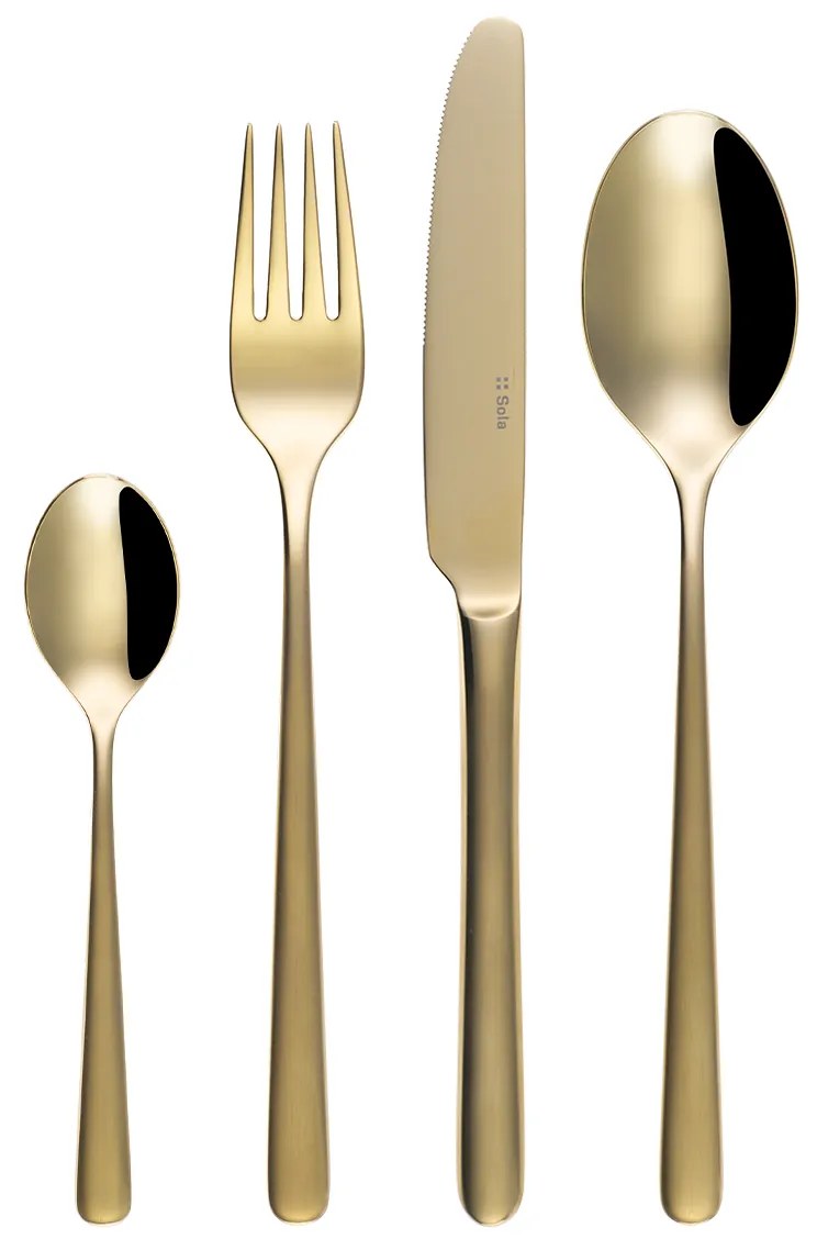 Príborový set 16 ks – Joy PVD Champagne matná rúčka - 140304