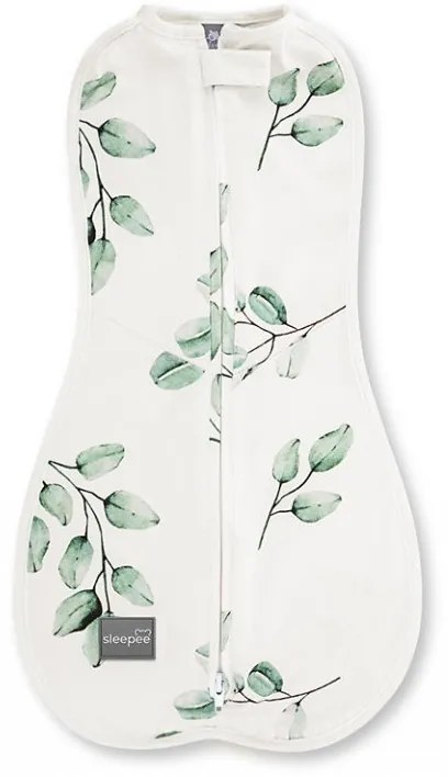 Zavinovačka Sleepee First Step Swaddle s čiapočkou zadarmo Eucalyptus