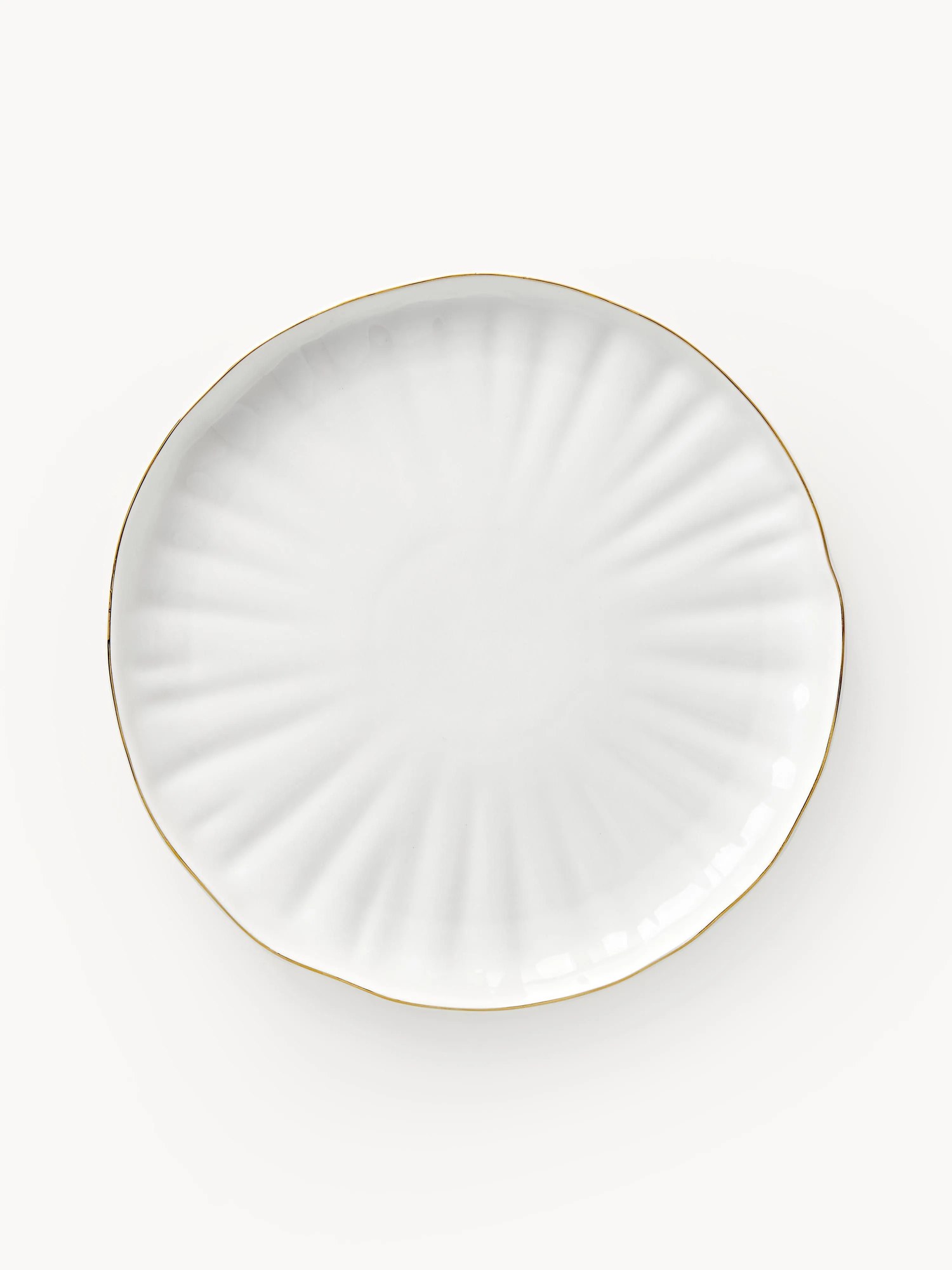 Raňajkové taniere's reliéfom z porcelánu Sali, 2 ks