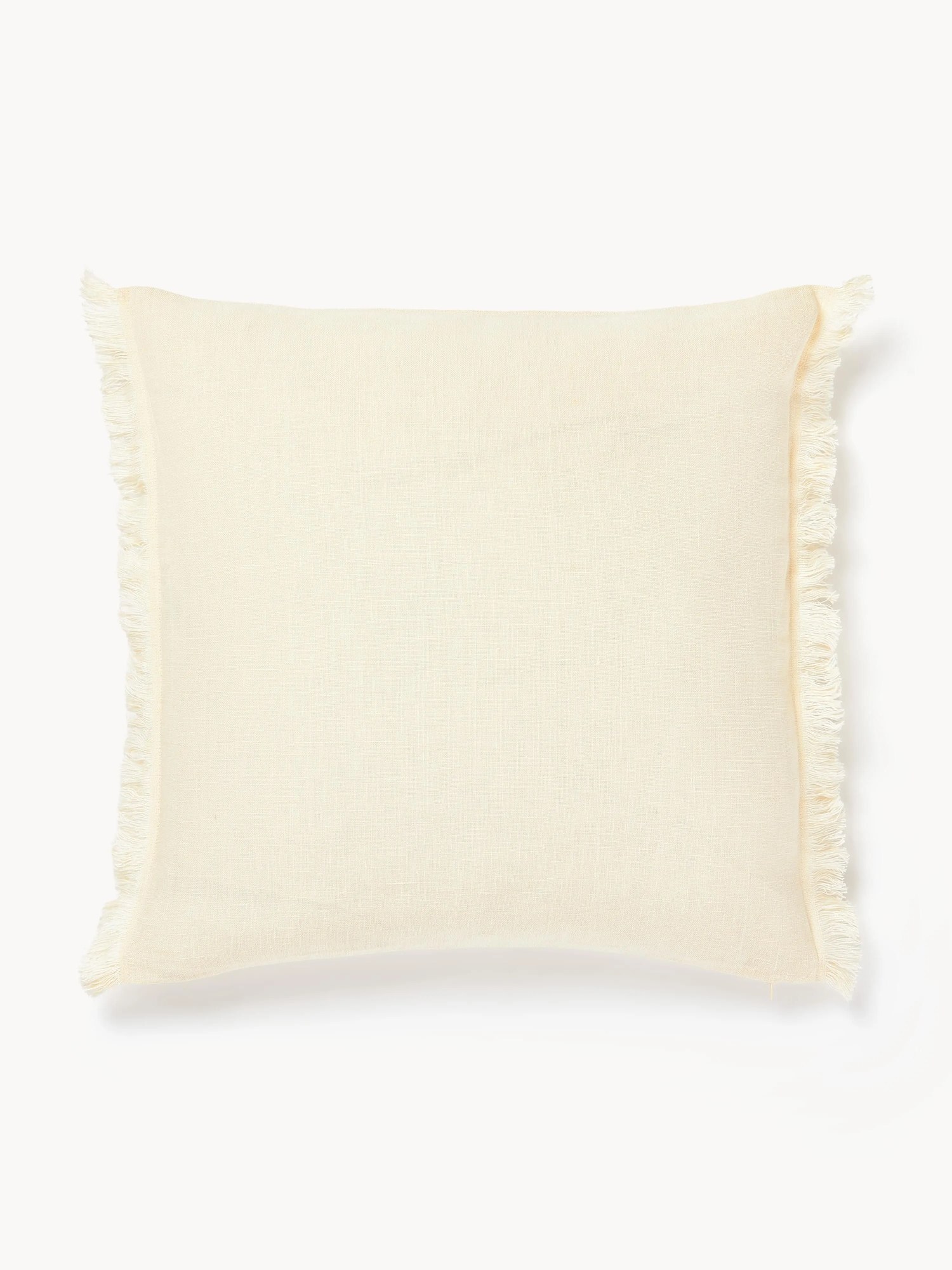 Ľanový poťah na vankúš so strapcami Luana