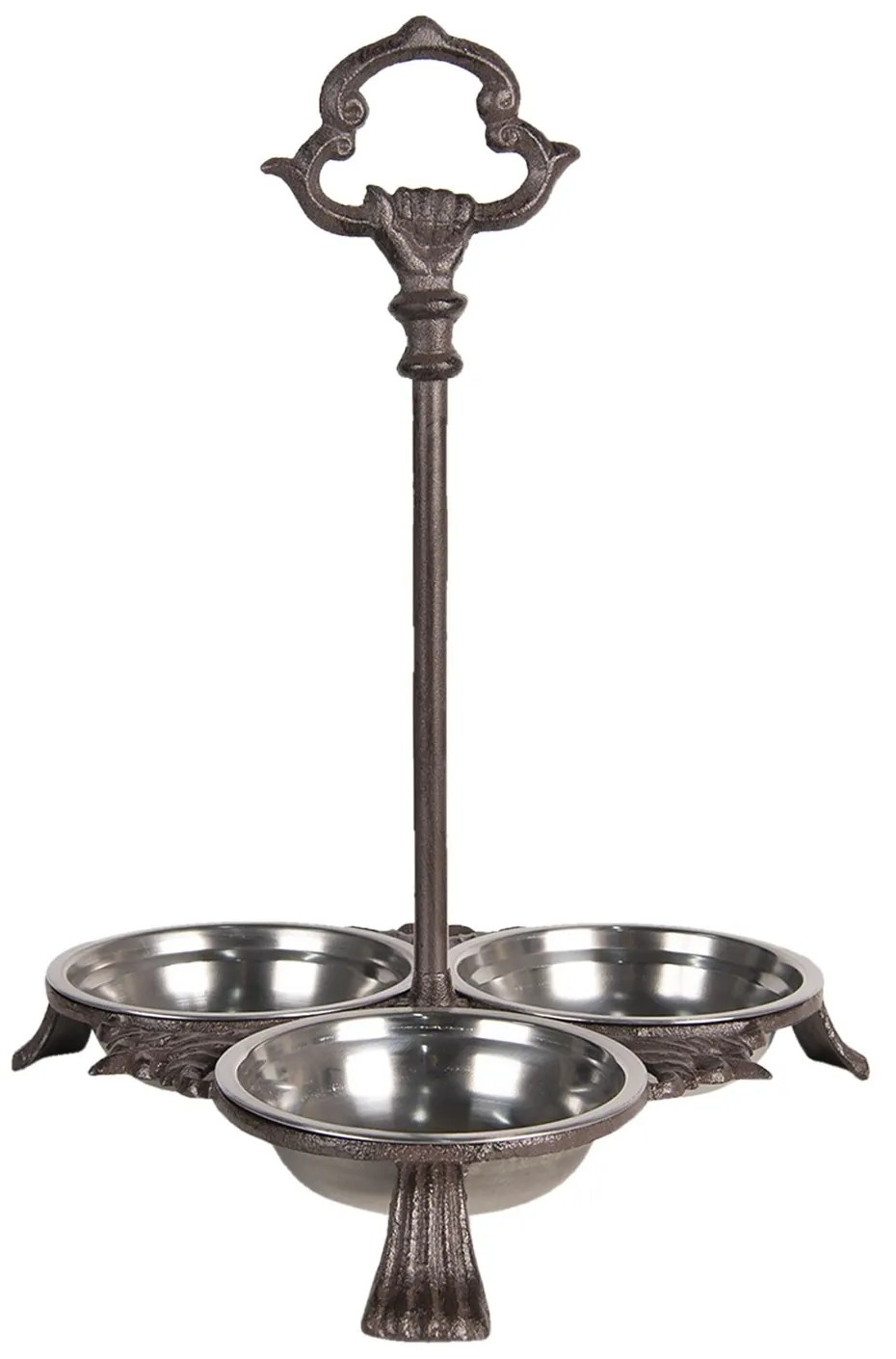 Misky v kovovom stojane s úchytom - 31*30*37 cm / 3*0,5L Misky v kovovom stojane s úchytom - 31*30*37 cm / 3*0,5L